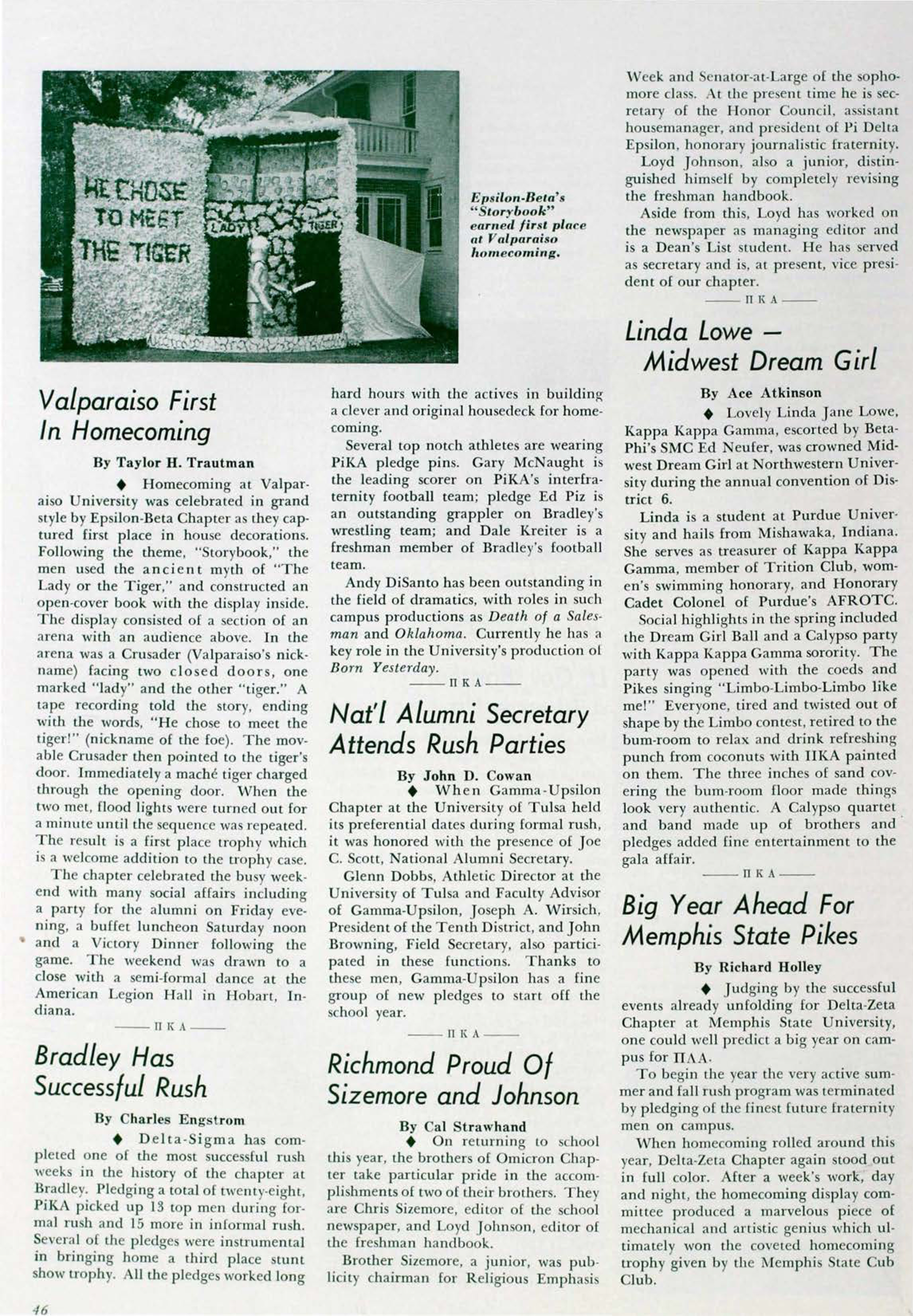 Valparaiso First In Homecoming